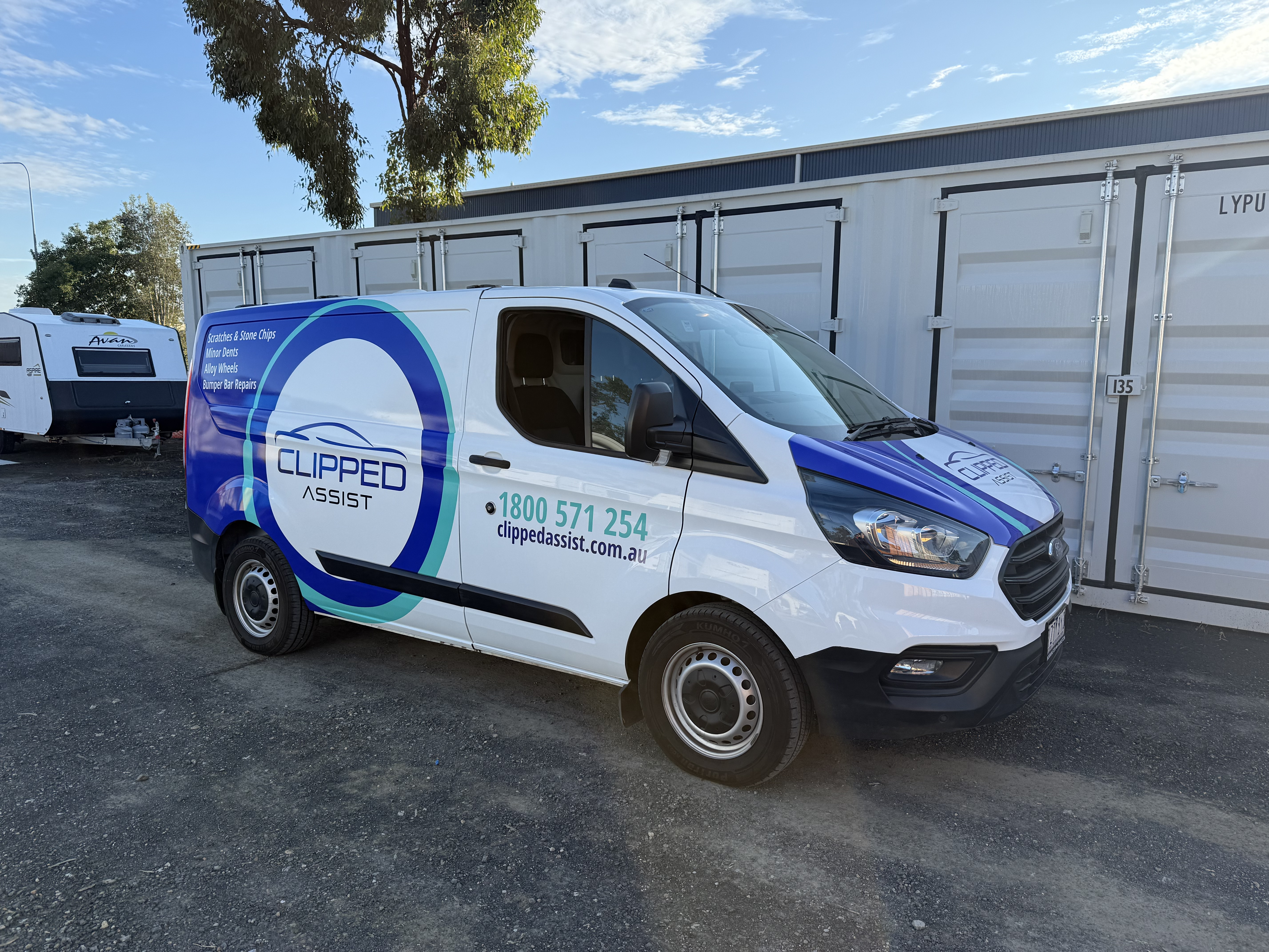 Race car with bold livery