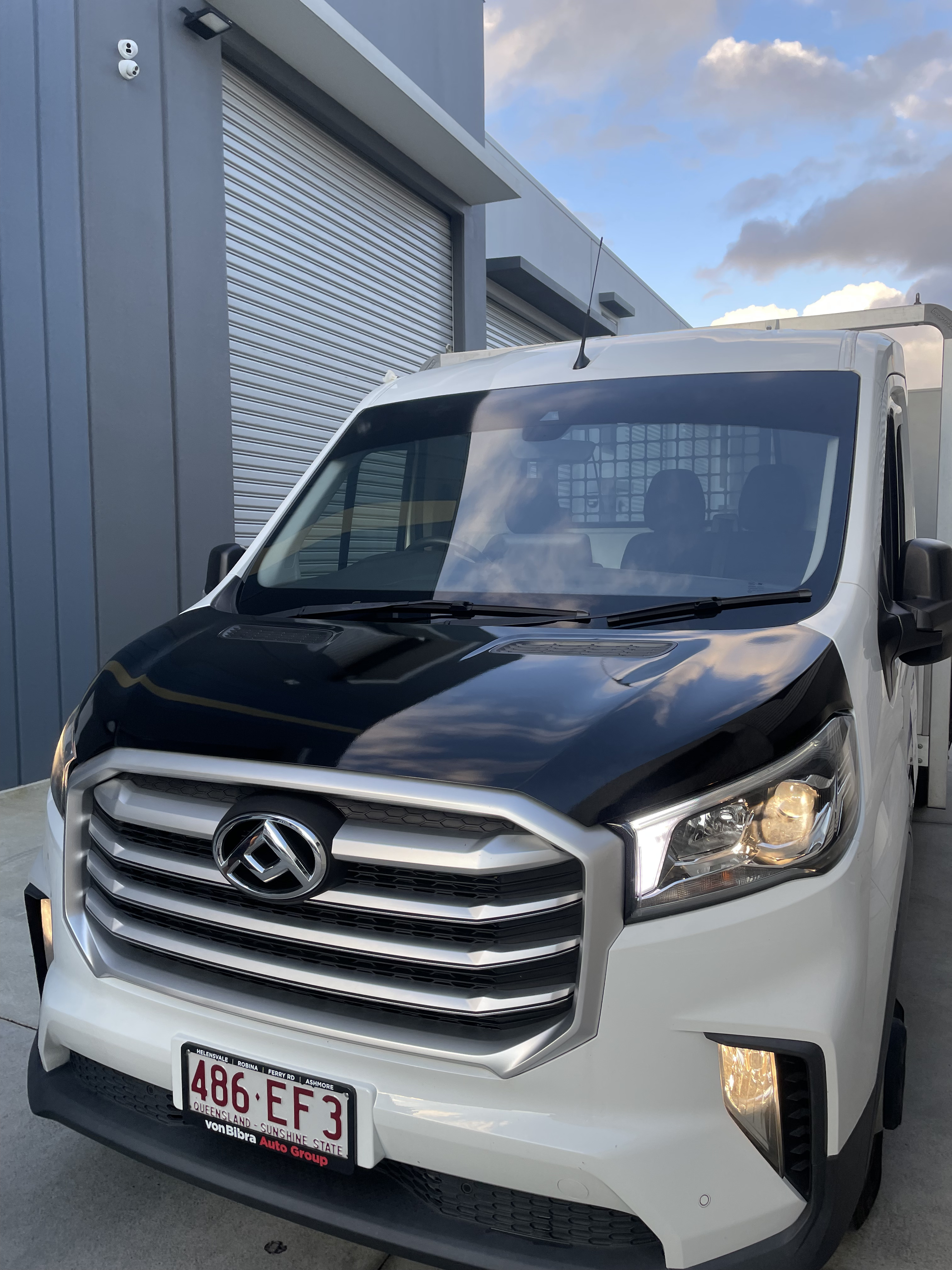 Close-up of gloss vehicle wrap