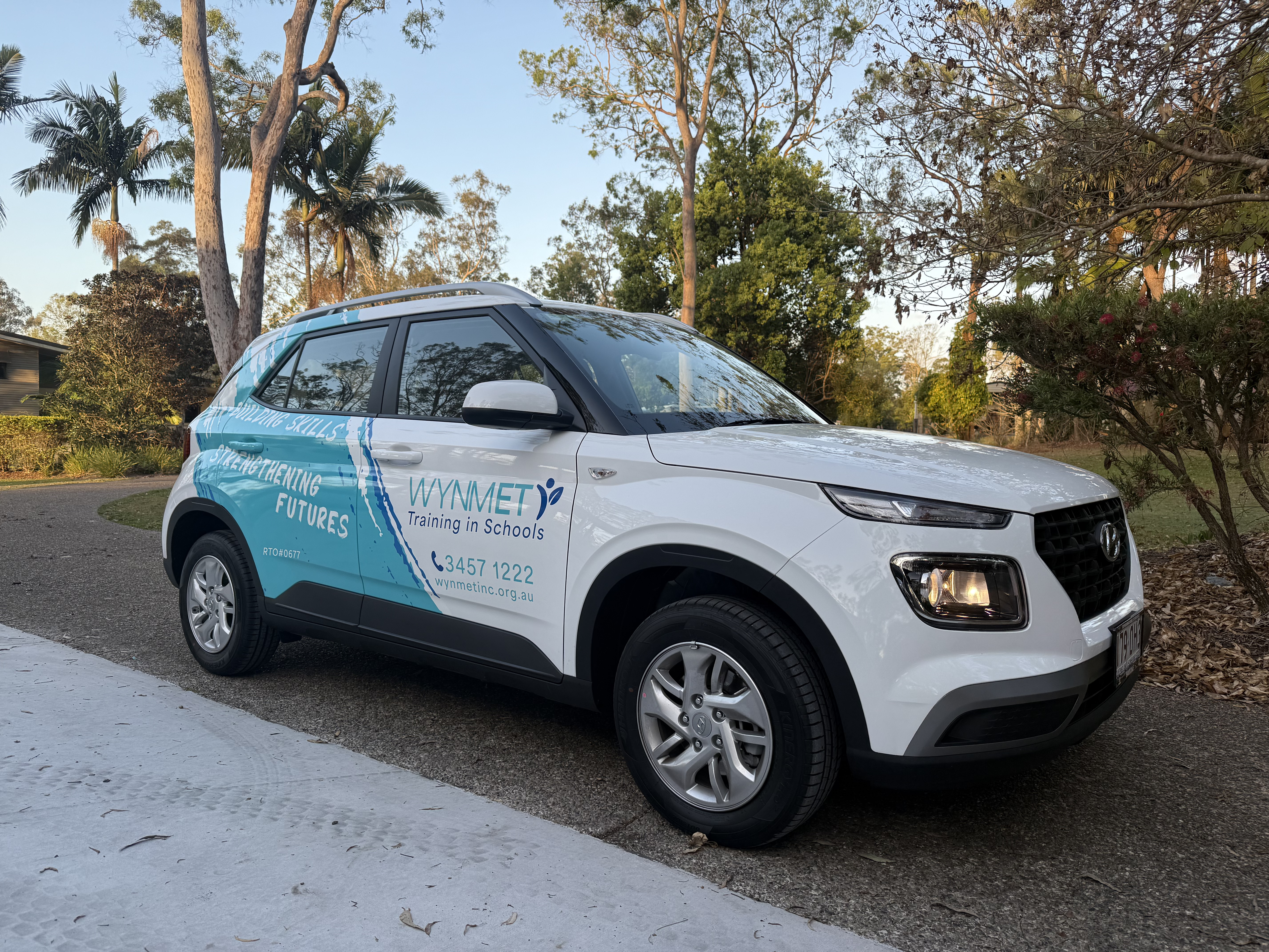 Texture detail on a matte wrap