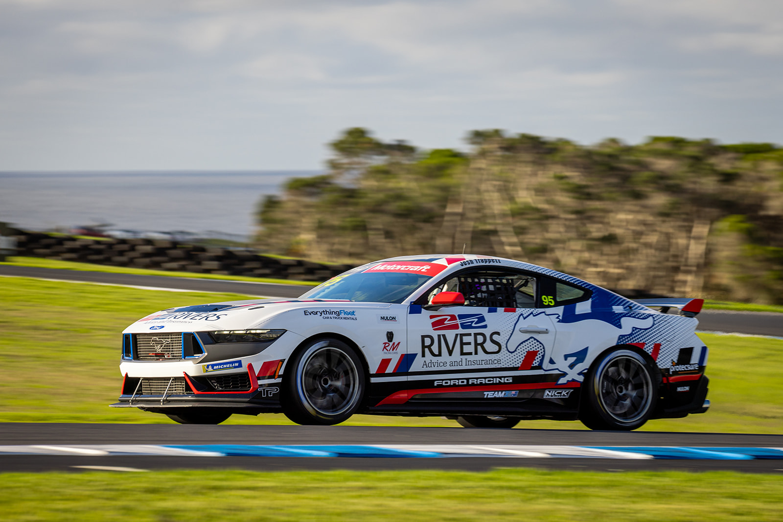 Front angle of a wrapped utility vehicle