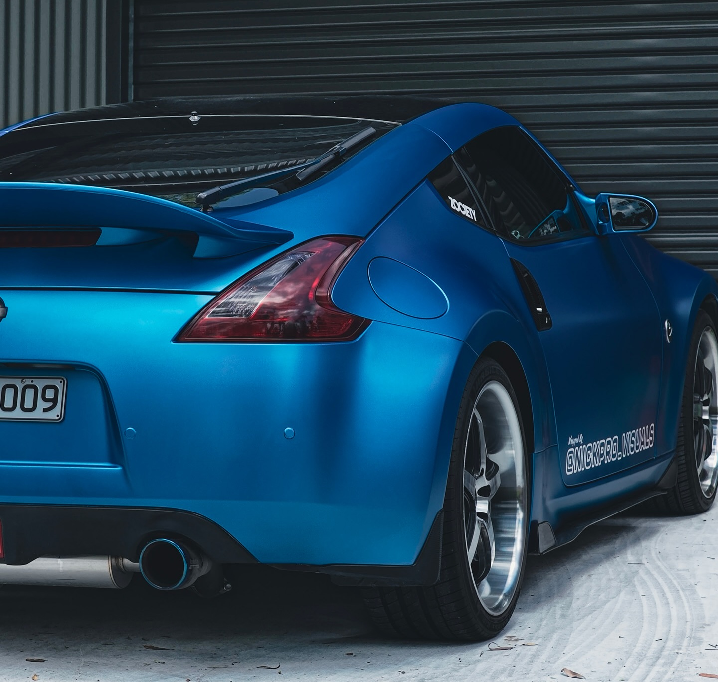 Colour change wrap on a personal sports car