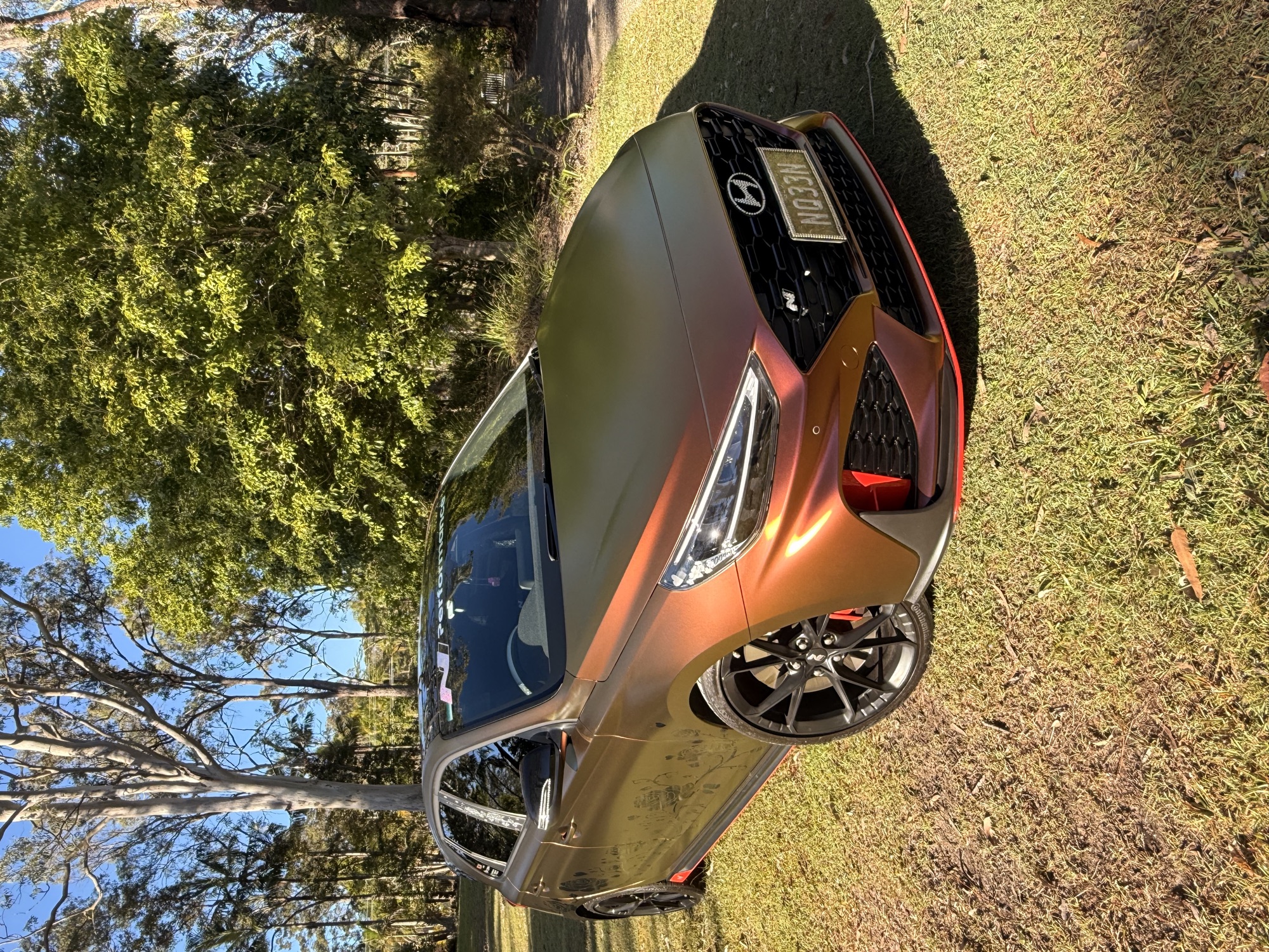 Custom automotive paint finish
