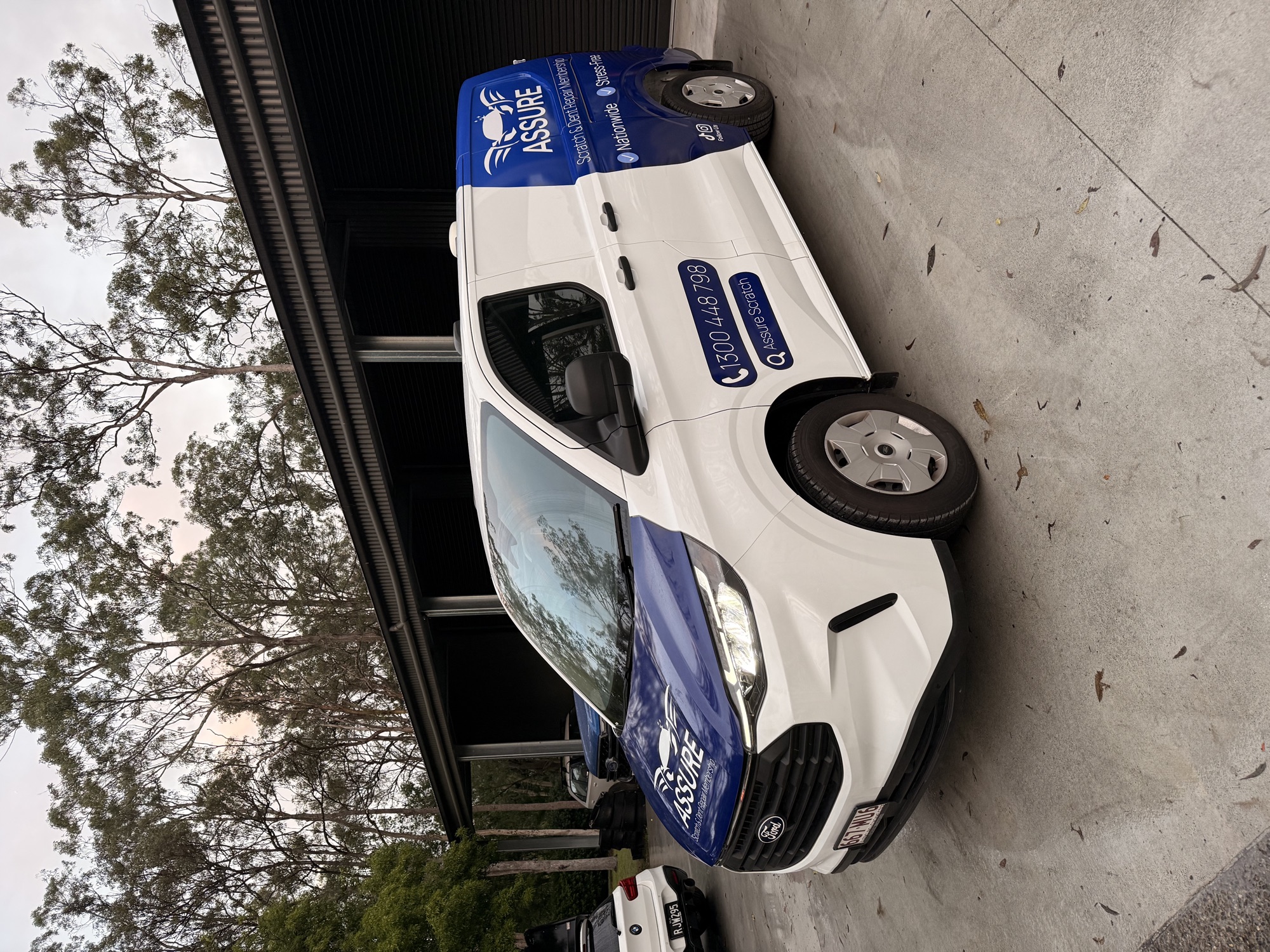 Professionally branded vehicle with custom graphics